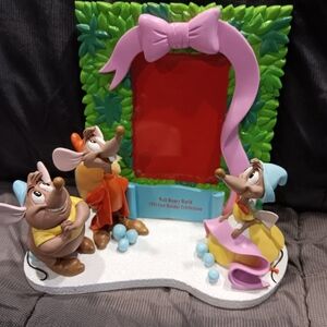 Walt Disney World 1995 Celebration Figurine Picture Frame - Pastel Mice